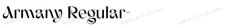 Armany Regular字体转换